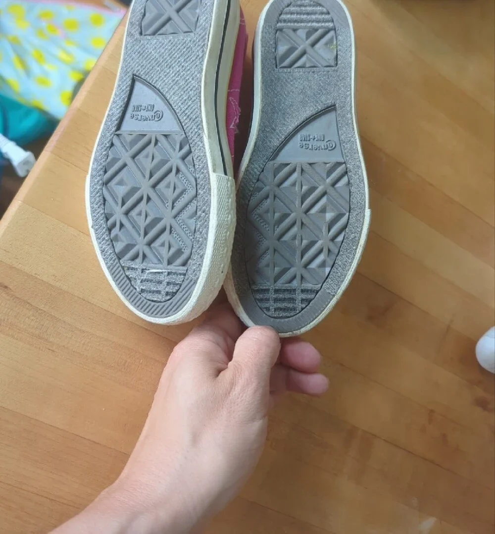Two Pair Bundle Kids Sneakers Converse Sketchers